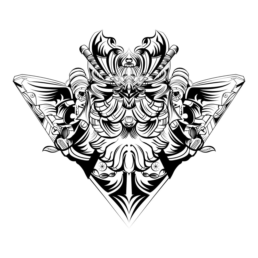 kitsuni esport vintage logo